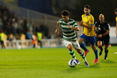 Pedro Goncalves seen during Liga Portugal game between teams of GD Estoril Praia and Sporting CP at Estadio Antonio Coimbra da Mota (Maciej Rogowski/Ball Raw Images)