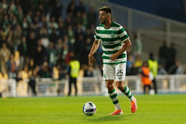Goncalo Inacio seen during Liga Portugal game between teams of GD Estoril Praia and Sporting CP at Estadio Antonio Coimbra da Mota (Maciej Rogowski/Ball Raw Images)