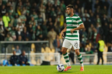 Goncalo Inacio seen during Liga Portugal game between teams of GD Estoril Praia and Sporting CP at Estadio Antonio Coimbra da Mota (Maciej Rogowski/Ball Raw Images)