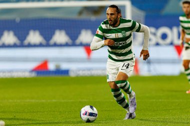 Giorgi Kochorashvili seen during Liga Portugal game between teams of GD Estoril Praia and Sporting CP at Estadio Antonio Coimbra da Mota (Maciej Rogowski/Ball Raw Images)
