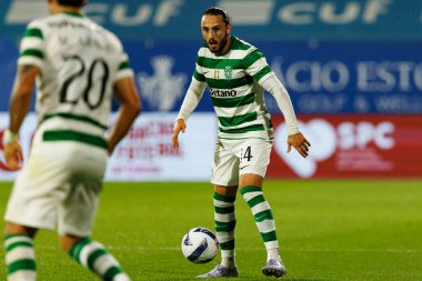 Giorgi Kochorashvili seen during Liga Portugal game between teams of GD Estoril Praia and Sporting CP at Estadio Antonio Coimbra da Mota (Maciej Rogowski/Ball Raw Images)