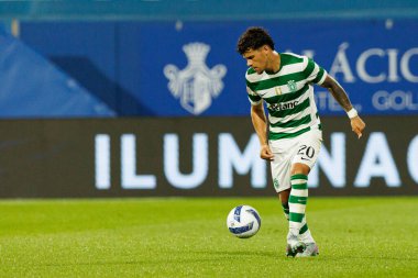 Maximiliano Araujo seen during Liga Portugal game between teams of GD Estoril Praia and Sporting CP at Estadio Antonio Coimbra da Mota (Maciej Rogowski/Ball Raw Images)