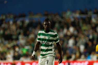 Geovany Quenda seen during Liga Portugal game between teams of GD Estoril Praia and Sporting CP at Estadio Antonio Coimbra da Mota (Maciej Rogowski/Ball Raw Images)