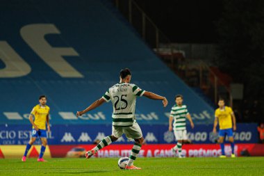 Goncalo Inacio seen during Liga Portugal game between teams of GD Estoril Praia and Sporting CP at Estadio Antonio Coimbra da Mota (Maciej Rogowski/Ball Raw Images)