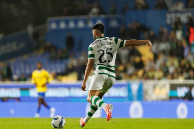 Goncalo Inacio seen during Liga Portugal game between teams of GD Estoril Praia and Sporting CP at Estadio Antonio Coimbra da Mota (Maciej Rogowski/Ball Raw Images)