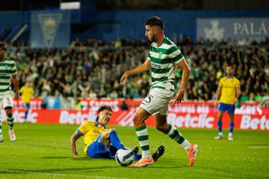 Goncalo Inacio seen during Liga Portugal game between teams of GD Estoril Praia and Sporting CP at Estadio Antonio Coimbra da Mota (Maciej Rogowski/Ball Raw Images)