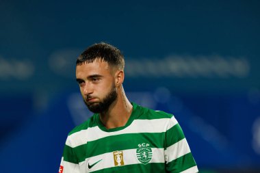 Zeno Debast seen during Liga Portugal game between teams of GD Estoril Praia and Sporting CP at Estadio Antonio Coimbra da Mota (Maciej Rogowski/Ball Raw Images)