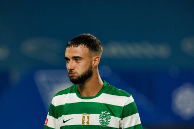 Zeno Debast seen during Liga Portugal game between teams of GD Estoril Praia and Sporting CP at Estadio Antonio Coimbra da Mota (Maciej Rogowski/Ball Raw Images)
