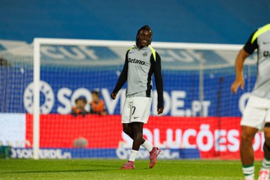 Geovany Quenda seen during Liga Portugal game between teams of GD Estoril Praia and Sporting CP at Estadio Antonio Coimbra da Mota (Maciej Rogowski/Ball Raw Images)