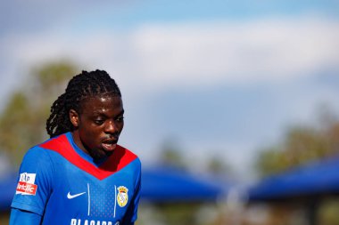 Bastien Meupiyou  seen during Liga Portugal game between teams of FC Alverca and  Vitoria SC (Maciej Rogowski/Ball Raw Images)