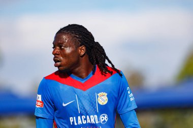 Bastien Meupiyou  seen during Liga Portugal game between teams of FC Alverca and  Vitoria SC (Maciej Rogowski/Ball Raw Images)