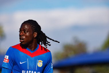 Bastien Meupiyou  seen during Liga Portugal game between teams of FC Alverca and  Vitoria SC (Maciej Rogowski/Ball Raw Images)
