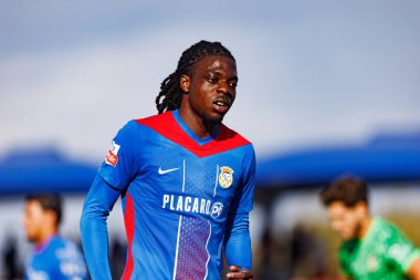 Bastien Meupiyou  seen during Liga Portugal game between teams of FC Alverca and  Vitoria SC (Maciej Rogowski/Ball Raw Images)