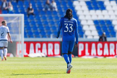 Bastien Meupiyou  seen during Liga Portugal game between teams of FC Alverca and  Vitoria SC (Maciej Rogowski/Ball Raw Images)