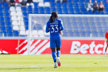 Bastien Meupiyou  seen during Liga Portugal game between teams of FC Alverca and  Vitoria SC (Maciej Rogowski/Ball Raw Images)