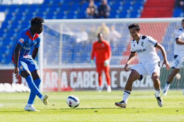 Sabit Abdulai and Matija Mitrovic  seen during Liga Portugal game between teams of FC Alverca and  Vitoria SC (Maciej Rogowski/Ball Raw Images)