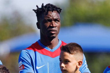 Sabit Abdulai  seen during Liga Portugal game between teams of FC Alverca and  Vitoria SC (Maciej Rogowski/Ball Raw Images)