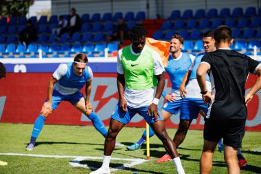 Sabit Abdulai  seen during Liga Portugal game between teams of FC Alverca and  Vitoria SC (Maciej Rogowski/Ball Raw Images)