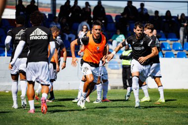 Rodrigo Abascal and Nelson Oliveira  seen during Liga Portugal game between teams of FC Alverca and  Vitoria SC (Maciej Rogowski/Ball Raw Images)