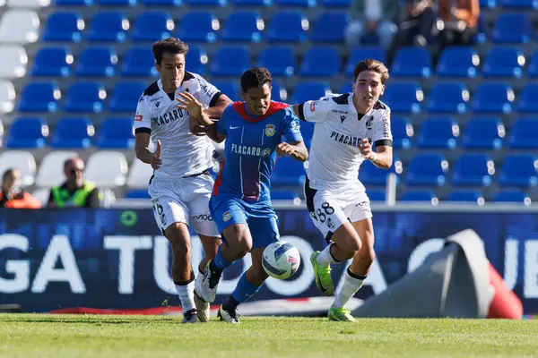 Matija Mitrovic, Alexsandro Amorim and Miguel Nogueira  seen during Liga Portugal game between teams of FC Alverca and  Vitoria SC (Maciej Rogowski/Ball Raw Images)