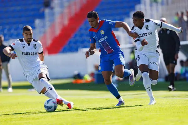 Nabil Touaizi and Noah Saviolo  seen during Liga Portugal game between teams of FC Alverca and  Vitoria SC (Maciej Rogowski/Ball Raw Images)