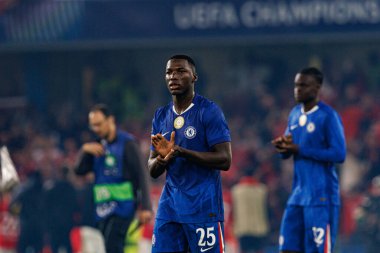Moises Caicedo seen during Champions League league phase game between Chelsea FC and  SL Benfica (Maciej Rogowski/ Ball Raw Images)