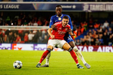 Franjo Ivanovic and Trevoh Chalobah seen during Champions League league phase game between Chelsea FC and  SL Benfica (Maciej Rogowski/ Ball Raw Images)