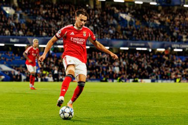 Amar Dedic seen during Champions League league phase game between Chelsea FC and  SL Benfica (Maciej Rogowski/ Ball Raw Images)