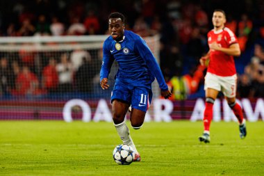 Jamie Gittens seen during Champions League league phase game between Chelsea FC and  SL Benfica (Maciej Rogowski/ Ball Raw Images)