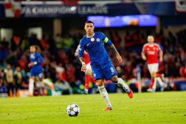 Enzo Fernandez seen during Champions League league phase game between Chelsea FC and  SL Benfica (Maciej Rogowski/ Ball Raw Images)