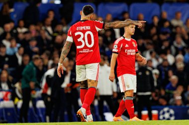 Nicolas Otamendi seen during Champions League league phase game between Chelsea FC and  SL Benfica (Maciej Rogowski/ Ball Raw Images)