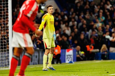Anatoliy Trubin seen during Champions League league phase game between Chelsea FC and  SL Benfica (Maciej Rogowski/ Ball Raw Images)