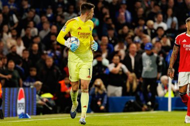 Anatoliy Trubin seen during Champions League league phase game between Chelsea FC and  SL Benfica (Maciej Rogowski/ Ball Raw Images)