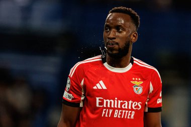 Dodi Lukebakio seen during Champions League league phase game between Chelsea FC and  SL Benfica (Maciej Rogowski/ Ball Raw Images)