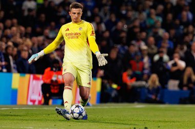 Anatoliy Trubin seen during Champions League league phase game between Chelsea FC and  SL Benfica (Maciej Rogowski/ Ball Raw Images)