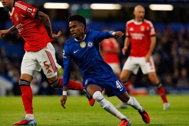 Estevao seen during Champions League league phase game between Chelsea FC and  SL Benfica (Maciej Rogowski/ Ball Raw Images)