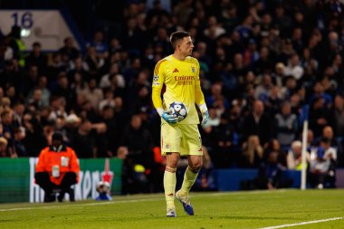 Anatoliy Trubin seen during Champions League league phase game between Chelsea FC and  SL Benfica (Maciej Rogowski/ Ball Raw Images)