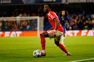Dodi Lukebakio seen during Champions League league phase game between Chelsea FC and  SL Benfica (Maciej Rogowski/ Ball Raw Images)