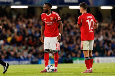 Dodi Lukebakio and Georgiy Sudakov seen during Champions League league phase game between Chelsea FC and  SL Benfica (Maciej Rogowski/ Ball Raw Images)