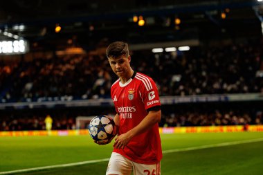 Samuel Dahl seen during Champions League league phase game between Chelsea FC and  SL Benfica (Maciej Rogowski/ Ball Raw Images)