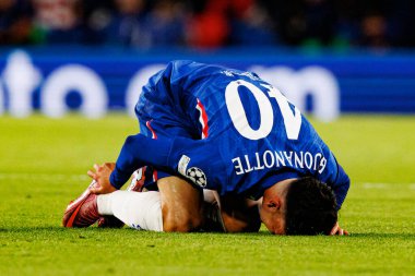 Facundo Buonanotte seen during Champions League league phase game between Chelsea FC and  SL Benfica (Maciej Rogowski/ Ball Raw Images)
