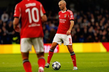 Fredrik Aursnes seen during Champions League league phase game between Chelsea FC and  SL Benfica (Maciej Rogowski/ Ball Raw Images)
