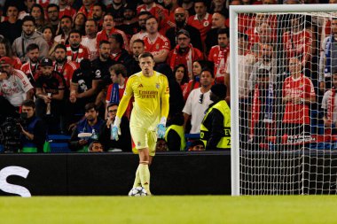 Anatoliy Trubin seen during Champions League league phase game between Chelsea FC and  SL Benfica (Maciej Rogowski/ Ball Raw Images)