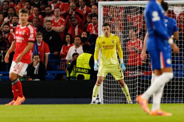 Anatoliy Trubin seen during Champions League league phase game between Chelsea FC and  SL Benfica (Maciej Rogowski/ Ball Raw Images)