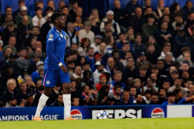 Benoit Badiashile seen during Champions League league phase game between Chelsea FC and  SL Benfica (Maciej Rogowski/ Ball Raw Images)