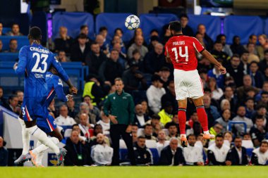 Vangelis Pavlidis seen during Champions League league phase game between Chelsea FC and  SL Benfica (Maciej Rogowski/ Ball Raw Images)
