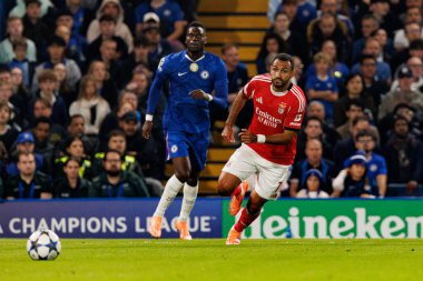 Vangelis Pavlidis seen during Champions League league phase game between Chelsea FC and  SL Benfica (Maciej Rogowski/ Ball Raw Images)