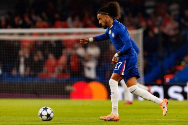 Malo Gusto seen during Champions League league phase game between Chelsea FC and  SL Benfica (Maciej Rogowski/ Ball Raw Images)