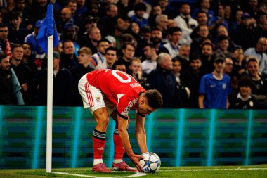 Georgiy Sudakov seen during Champions League league phase game between Chelsea FC and  SL Benfica (Maciej Rogowski/ Ball Raw Images)