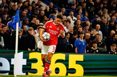 Georgiy Sudakov seen during Champions League league phase game between Chelsea FC and  SL Benfica (Maciej Rogowski/ Ball Raw Images)